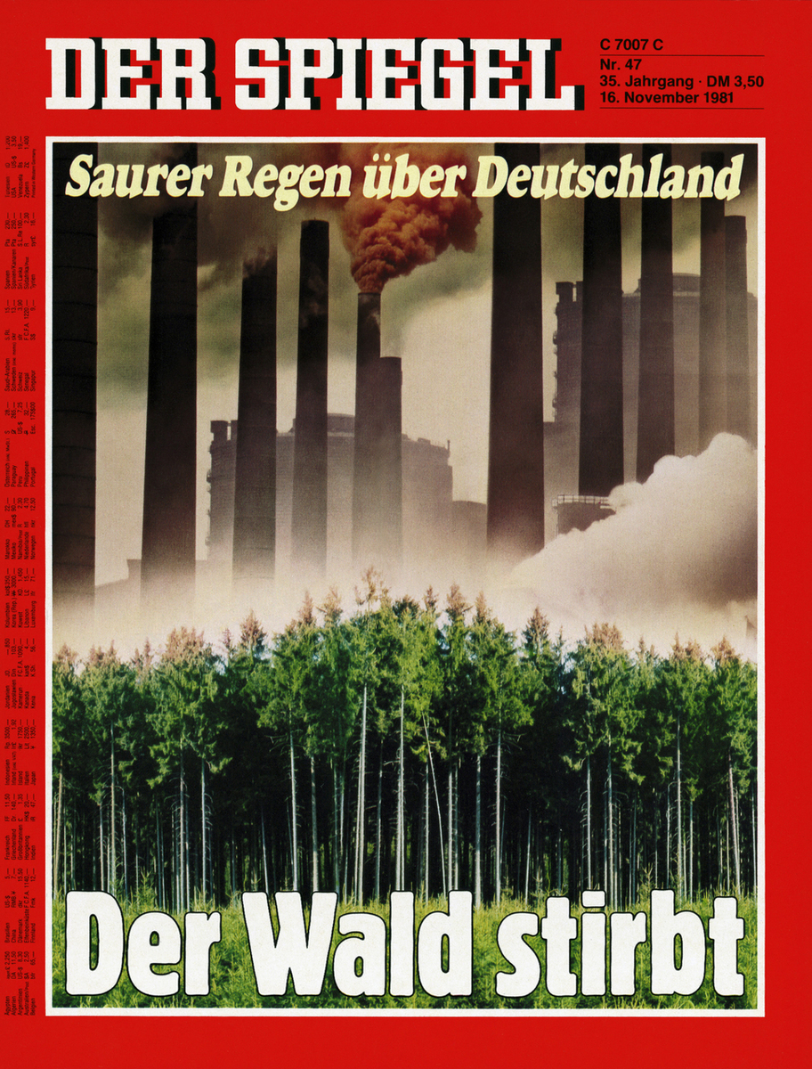 Forest Dieback: Cover, Der Spiegel (1981)